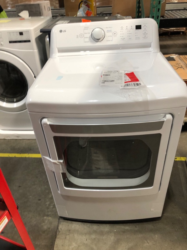 Photo 2 of LG 7.3-cu ft Electric Dryer (White) ENERGY STAR