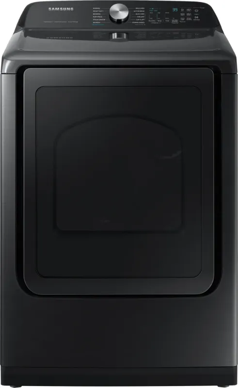 Photo 1 of 27 Inch Smart Electric Dryer with 7.4 cu. ft. Capacity, Steam Sanitize+, Wi-Fi Connectivity, 18 Drying Cycles, Sensor Dry, Smart Care, Vent Sensor, Interior Drum Light, and Lint Filter Indicator: Brushed Black

