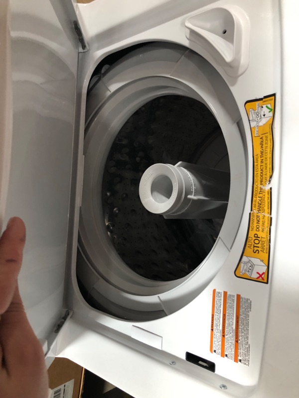 Photo 3 of GE 2.3 cu. ft. Washer 4.4 cu. ft. Electric Dryer Combo in White