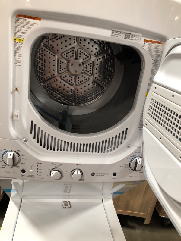 Photo 4 of GE 2.3 cu. ft. Washer 4.4 cu. ft. Electric Dryer Combo in White