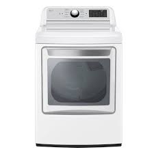 Photo 1 of LG EasyLoad 7.3-cu ft Smart Electric Dryer (White) ENERGY STAR
