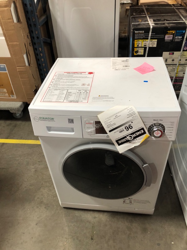 Photo 2 of Equator Advanced Appliances Compact 1.57-cu ft Capacity White Ventless All-in-One Washer/Dryer Combo
