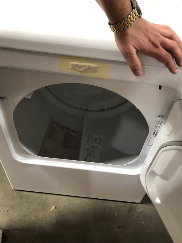 Photo 3 of Whirlpool 7-cu ft Steam Cycle Electric Dryer (White)
