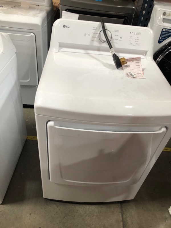 Photo 2 of LG 7.3-cu ft Electric Dryer (White) ENERGY STAR
