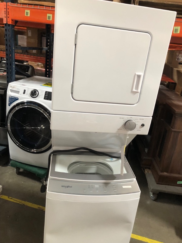 Photo 2 of Whirlpool Electric Stacked Laundry Center with 1.6-cu ft Washer and 3.4-cu ft Dryer
