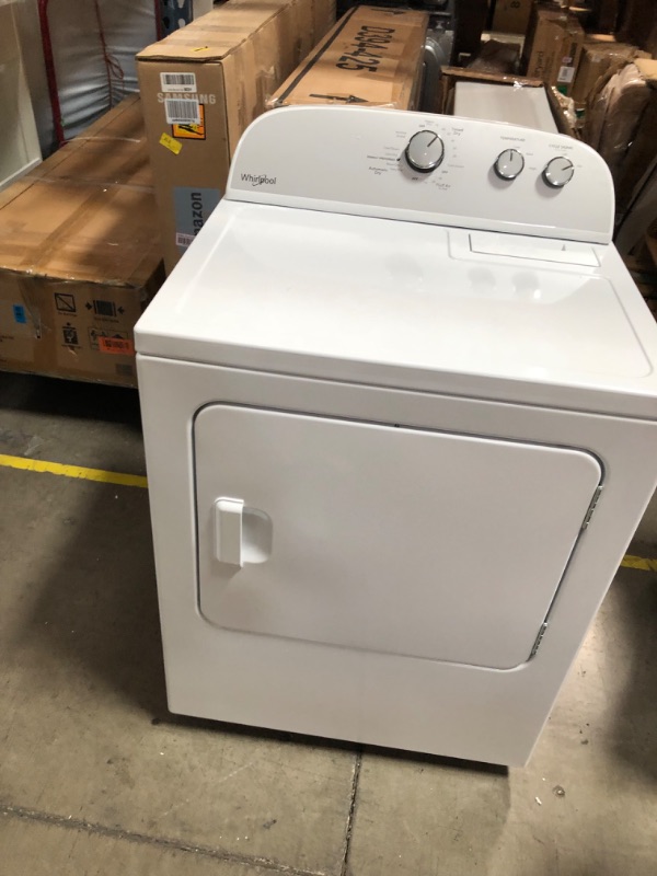 Photo 2 of Whirlpool 7-cu ft Electric Dryer (White)
