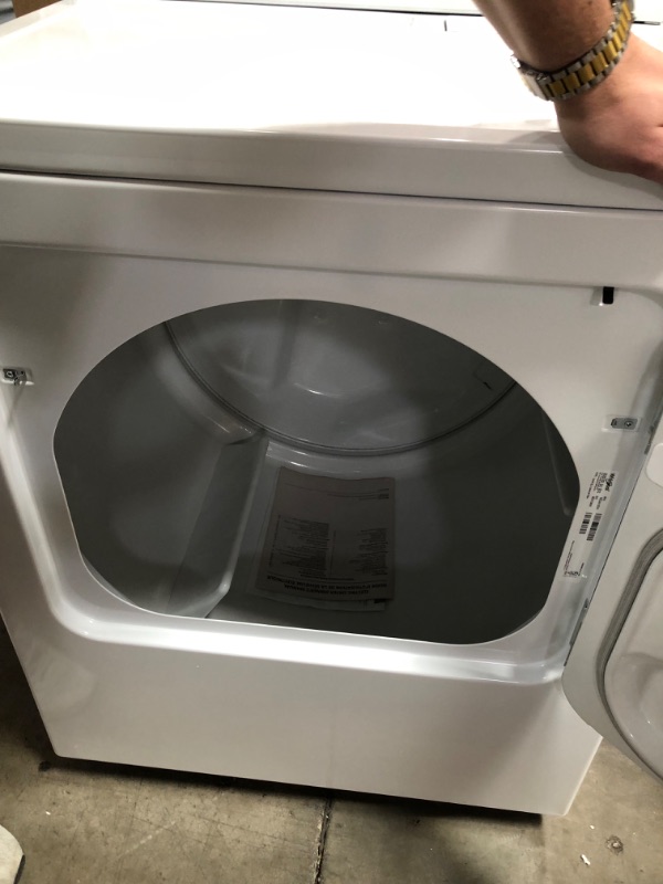 Photo 3 of Whirlpool 7-cu ft Electric Dryer (White)
