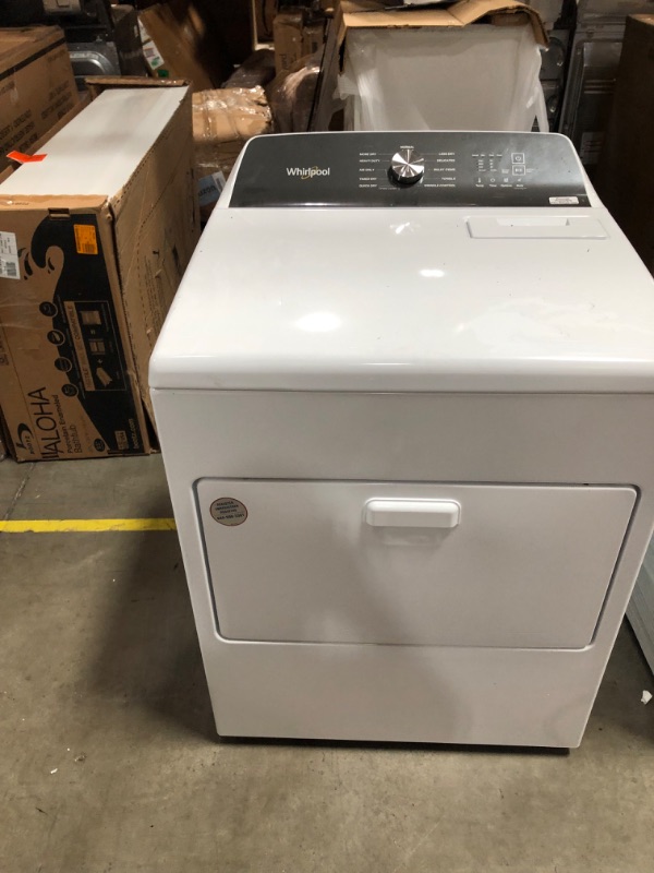 Photo 2 of Whirlpool 7-cu ft Electric Dryer (White)
