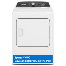 Photo 1 of Whirlpool 7-cu ft Electric Dryer (White)
