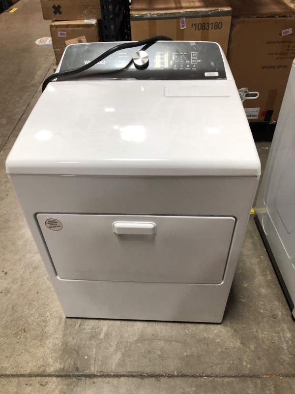 Photo 2 of Whirlpool 7-cu ft Electric Dryer (White)
