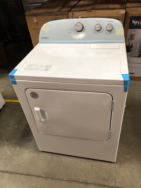 Photo 2 of Whirlpool 7-cu ft Electric Dryer (White)
