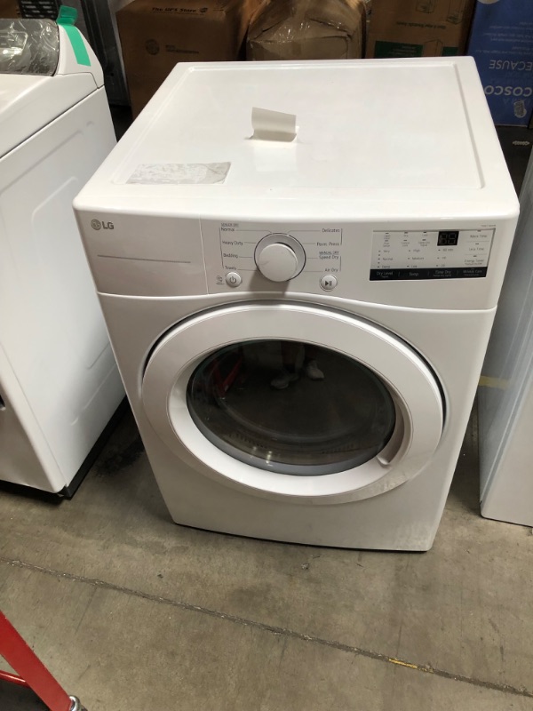 Photo 2 of LG 7.4-cu ft Stackable Electric Dryer (White) ENERGY STAR
