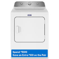 Photo 1 of Maytag 7-cu ft Electric Dryer (White)
