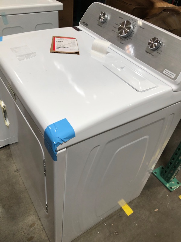 Photo 3 of Maytag 7-cu ft Electric Dryer (White)
