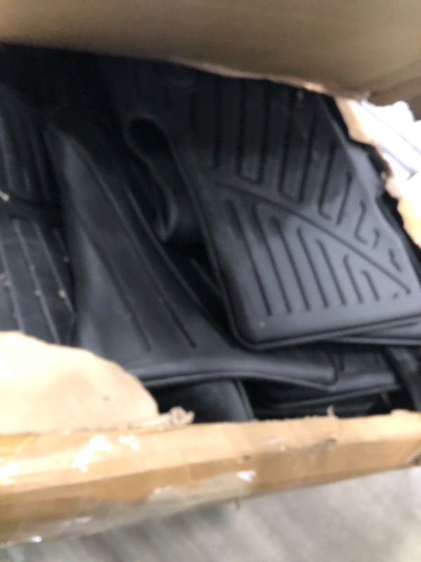 Photo 2 of Floor Mats&Trunk Mat for KIA EV9 2024 6 Seats-2 Row Bucket Seats?Not Fit for 7-Seats Version?, 1st & 2nd & 3rd Rows Full Set,TPE All Weather Protection Car Floor Liners Accessory