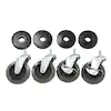 Photo 1 of 4 in. Industrial Casters with Bumper (4-Pack)
