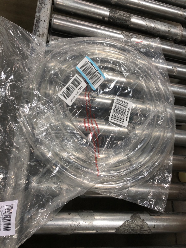 Photo 2 of 10ft x 1" ID Clear Vinyl Tubing, Flexible Hybrid PVC Tubing Hose, Lightweight Plastic Tube UV Chemical Resistant Vinyl Hose, BPA Free and Non Toxic ID 1 INCH 10 Feet