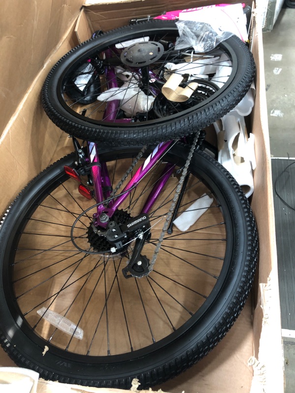 Photo 2 of ***Parts Only***Pacific Cavern Youth/Adult Mountain Bike, 7 and 21 Speed Twist Shifter Options, 12-17.5-Inch Steel Frame, Multiple Colors 24-Inch Wheels/14-Inch Frame Purple