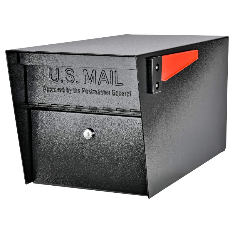 Mail Boss 7506 Mail Manager Curbside Locking Security Mailbox, Black ...