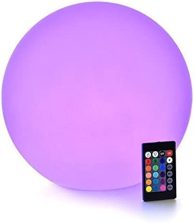 Photo 1 of (NON-REFUNDABLE) LOFTEK LED Dimmable Light Ball: 12-inch Waterproof Floating Pool Lights with Remote, 16 Colors & 4 Modes Sphere Night Light, Cordless & Fast Chargeable, Sensory Toys for Kids, Home, Party, Pool Decor
