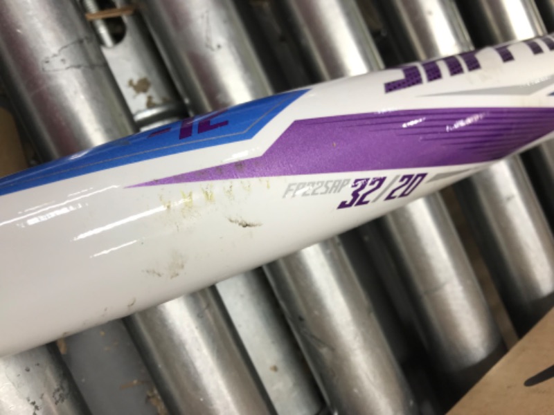 Photo 4 of **MINOR DAMAGE SCRATCHED FROM PREV USAGE**
Easton | Sapphire Fastpitch Softball Bat | Approved for All Fields | -12 Drop | 1 Pc. Aluminum 32 Inch