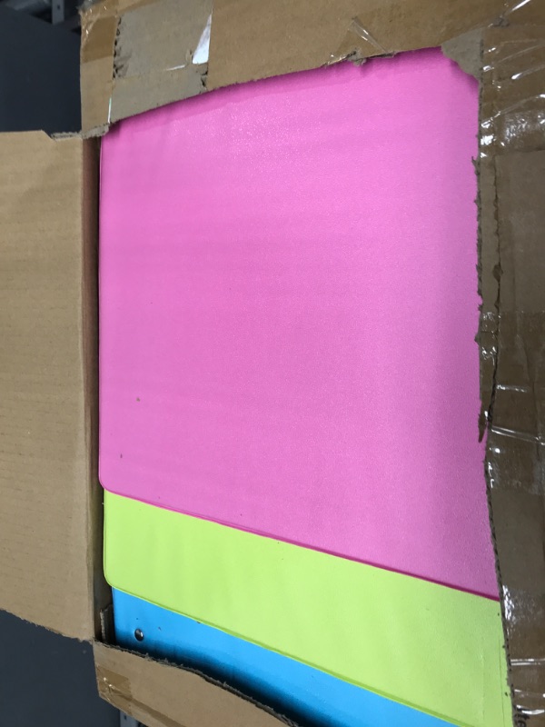 Photo 1 of 3 Inch Binder 3 Ring Binders, Slant D-Ring 3” Clear View Cover with 2 Inside Pockets, Heavy Duty Colored School Supplies Office and Home Binders Pink, Blue, Purple, Green (4 Pack) – by Enday 3-Inch
