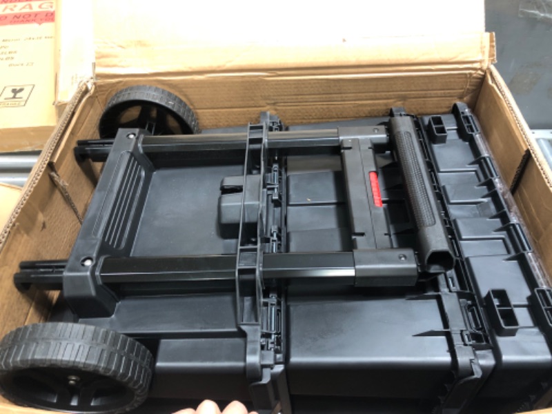 Photo 1 of Keter Stack-n-Roll Mobile Tool Storage and Organization, 3 Piece Resin Modular Toolbox System 3 Piece System