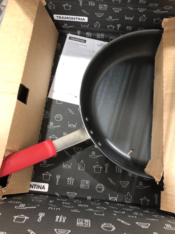 Photo 2 of Tramontina 80114/537DS Professional Aluminum Nonstick Restaurant Fry Pan, 14", Made in USA 14" Fry Pans