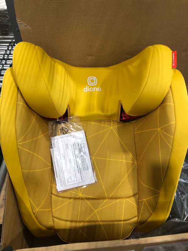 Photo 2 of Diono Monterey 4DXT Latch, 2-in-1 High Back Booster Car Seat with Expandable Height, Width, Advanced Side Impact Protection, 8 Years 1 Booster, Yellow Sulphur NEW! Yellow Sulphur