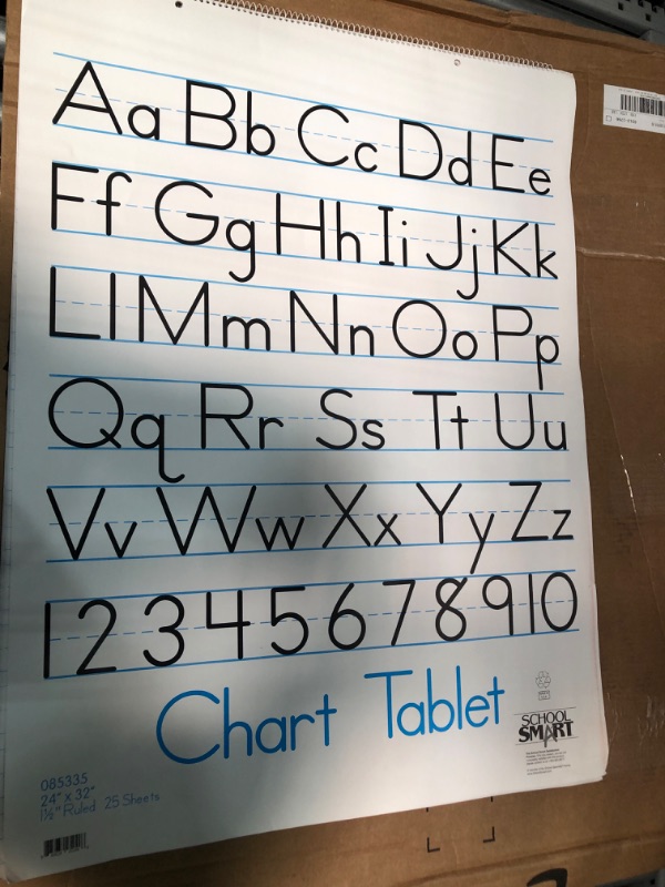 Photo 2 of School Smart Chart Tablet, 24 x 32 Inches, 1-1/2 Inch Ruling, 1/2 Inch Skip Line, 25 Sheets, Cover may vary & SHARPIE Flip Chart Markers, Bullet Tip, Assorted Colors, 8 Pack Chart Tablet + Chart Markers, 8 Pack