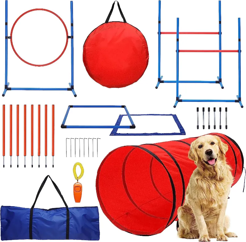 Photo 2 of 15 Piece Dog Agility Course Backyard Set