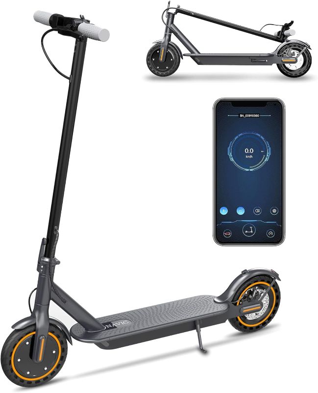 Photo 1 of (USED/ UNKNOWN IF MISSING PARTS) Electric Scooter for Adults, Electric Scooter Up to 19-22 Miles Long Range, 500W Peak Motor, Max Speed 19MPH, 8.5''Solid Tires, Smart App, Dual Braking, Foldable Electric Scooter for Adults