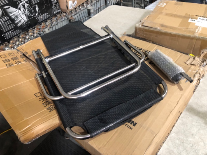 Photo 2 of ***USED - LIKELY MISSING PARTS - UNABLE TO VERIFY FUNCTIONALITY***
Foldable Bed Backrest with Armrests Floor Chair for Adult Reading Patient Care Bed Chair with Pillow Sit Up Backrest in Bed Breathable Fabric Black