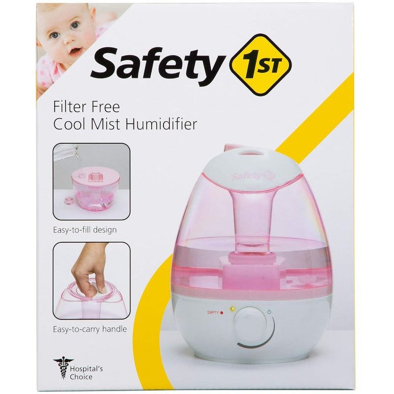 Photo 3 of (NON-REFUNDABLE) Safety 1st Filter Free Cool Mist Humidifier, Pink, Pink