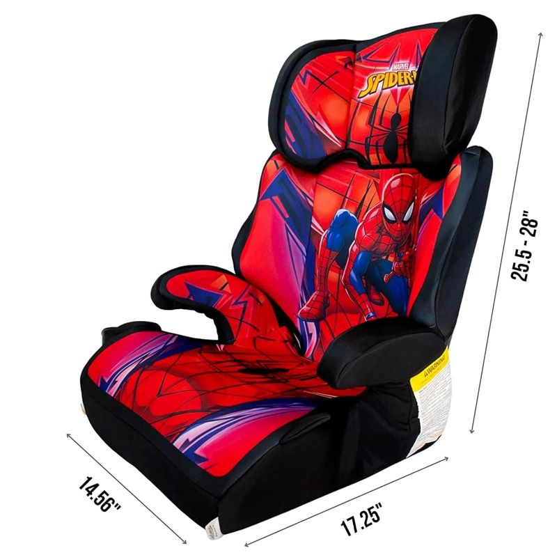 Photo 4 of (READ FULL POST) KidsEmbrace Marvel Spider-Man High Back Booster Car Seat, Spider-Man Suit Red