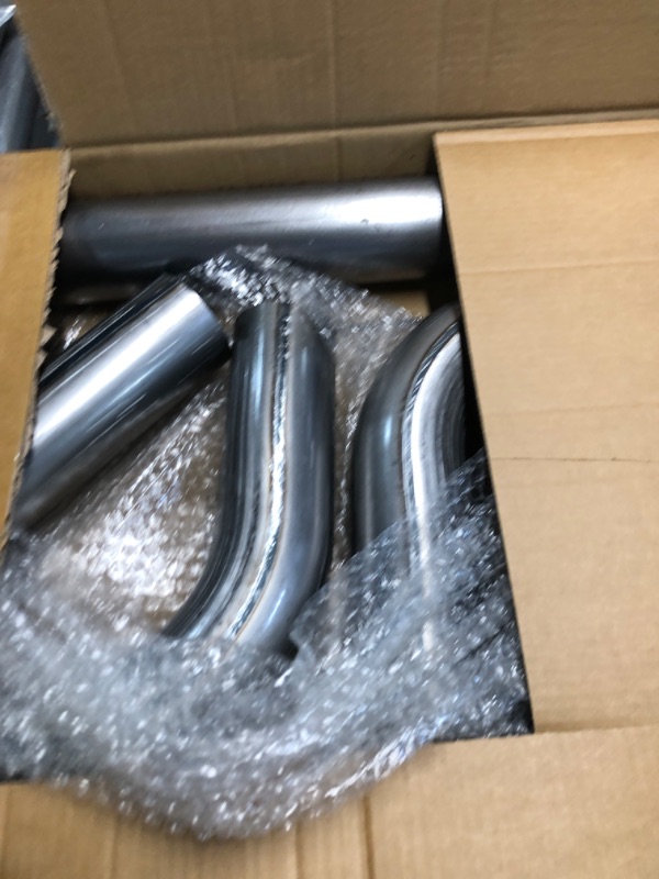 Photo 1 of 3'' Mild Steel Custom Exhaust Kit Tubing Mandrel Bend Pipe Straight & U-Bend Universal 8PCS, 16 Gauge