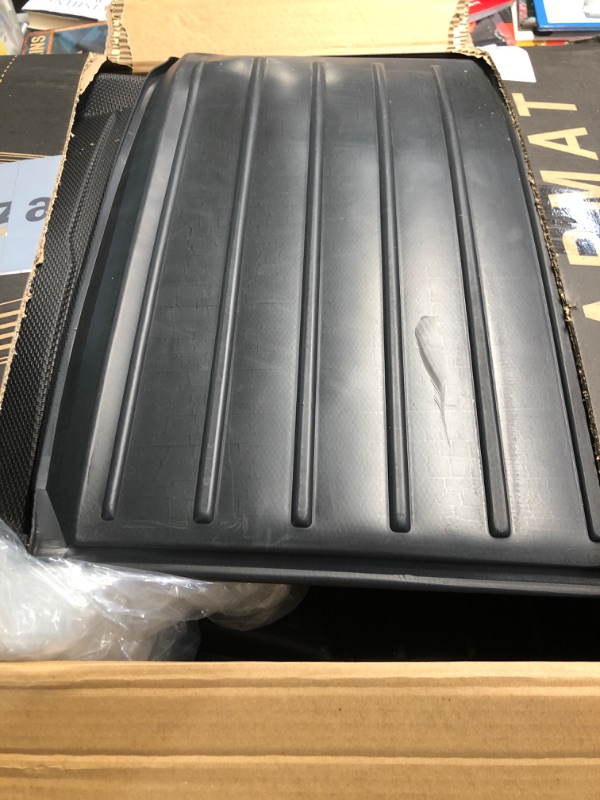 Photo 1 of KIKIMO Tesla Model S Floor Mats 2021-2023,Tesla Model S Accessories,All Weather Floor Mat Front Rear Cargo Liner Mat,OEM Waterproof Anti-Slip Floor Mat Custom Fit for Tesla(Plaid and Long Range) Model S Floor+Storage+Cargo mat