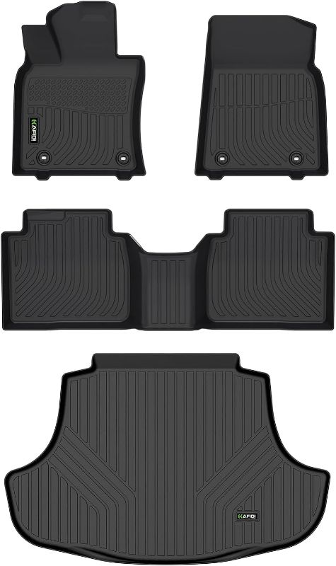 Photo 1 of KELCSEECS Floor Mats & Cargo Liner Custom for RX 2023 2024,All Weather Protection TPE Floor Liners Front& Rear Row Full Set Lexus RX Accessories Black RX SET 2023