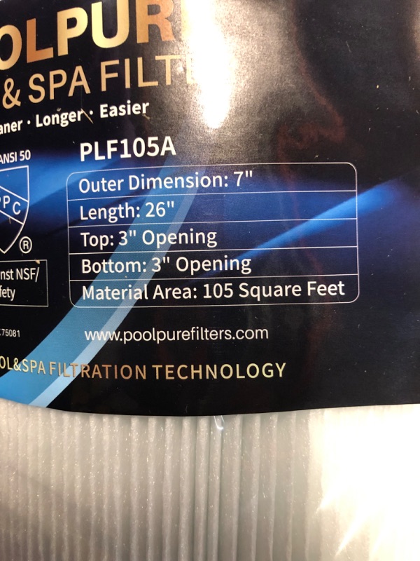 Photo 2 of (see all images) POOLPURE PLF175A Pool Filter 