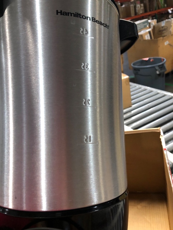 Photo 2 of **PARTS ONLY NON REFUNDABLE**
Hamilton Beach 45 Cup Coffee Urn and Hot Beverage Dispenser, Silver 45 Cup Silver