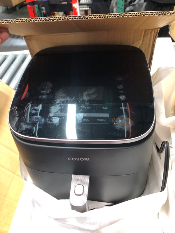 Photo 2 of (NON-REFUNDABLE) COSORI Next Generation TurboBlaze 6.0-Quart Air Fryer: 9 Functions, 5 Speeds, Cooks Quickly and Evenly with Crispy Results, 95% Less Oil for Healthier Meals, Varied Recipes, Easy to Clean, Dark Gray 6.0 Quart Dark Gray