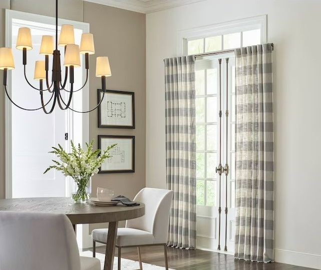 Photo 1 of *****STOCK IMAGE FOR SAMPLE*****
allen + roth 50x84-in Light Filtering Back Tab Single Curtain Panel TAN/CREAM 50" x 84"