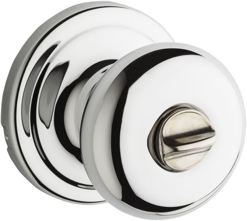 Photo 1 of (READ FULL POST) Kwikset Signature Series Signatures Hancock Polished Chrome Interior Bed/Bath Privacy Door Knob