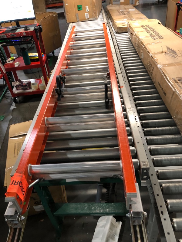 Photo 2 of Louisville Ladder FE3216 Fiberglass Extension Ladder 300-Pound Capacity, 16-foot, Type IA, Orange 16 feet Ladder