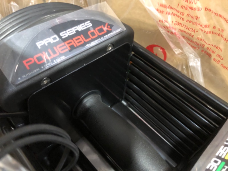 Photo 4 of **MISSING OTHER SET**
PowerBlock Pro 50 Adjustable Dumbbells, Sold in Pairs, Stage 1, 5-50 lb. Dumbbells