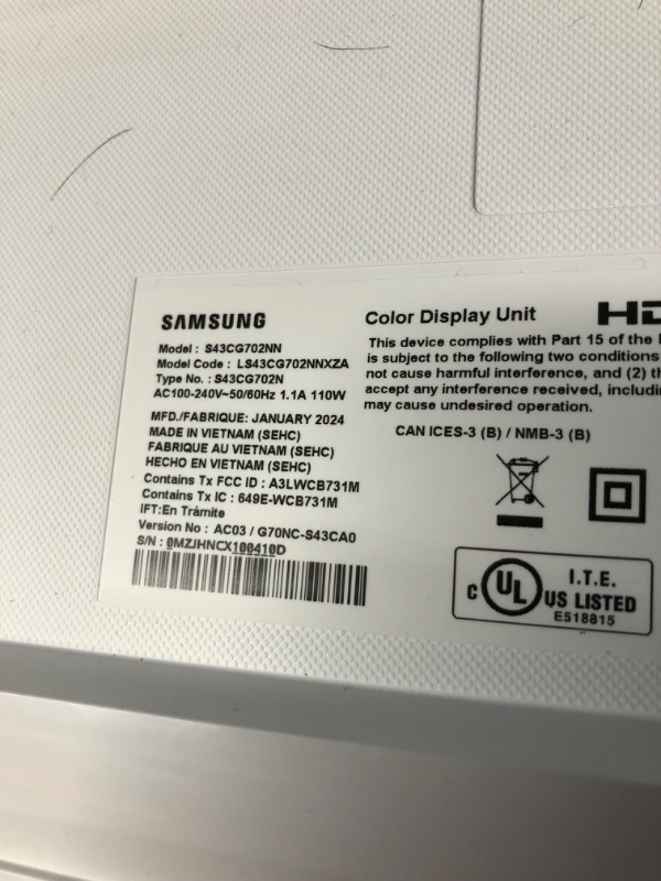 Photo 3 of SAMSUNG 43-Inch Odyssey Neo G7 Series 4K UHD Smart Gaming Monitor, 144Hz