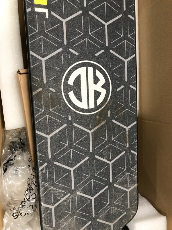 Photo 4 of ***USED - DAMAGED - SEE COMMENTS***
JKING Electric Skateboard Electric Longboard with Remote Control Skateboard,1800W Dual Brushless Motor ,24 MPH Top Speed?18.6 Miles Range,4 Speed Adjustment?Max Load 330 Lbs,12 Months Warranty