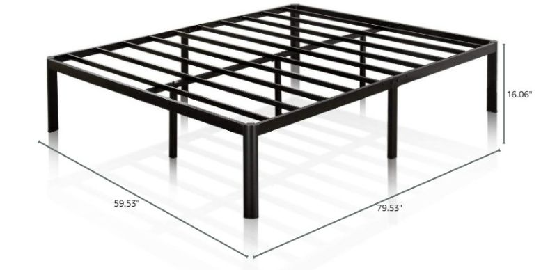 Photo 3 of (NON-REFUNDABLE) Zinus 16 inch Metal Platform Bed Frame with Steel Slat Support, Mattress Twin