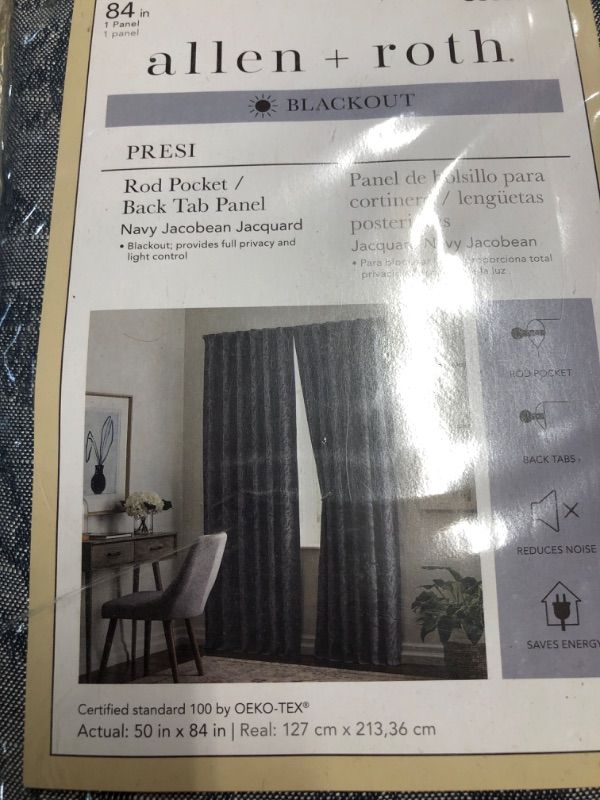 Photo 1 of (see all images) Linen Zone 1 Pair of 100% Blackout Gray Charcoal Room Darkening Curtain Panels