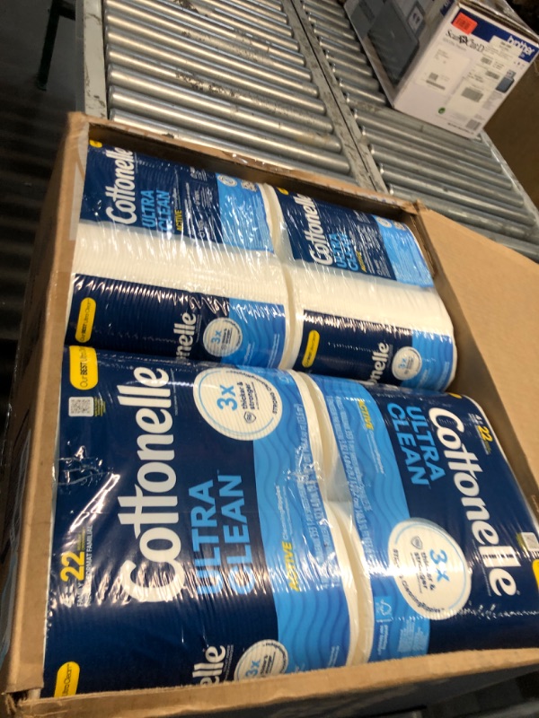 Photo 2 of Cottonelle Ultra Clean Toilet Paper with Active CleaningRipples, 1- Ply, 24 Family Mega Rolls (4 Packs of 6) (24 Family Mega Rolls= 132 ROLLS